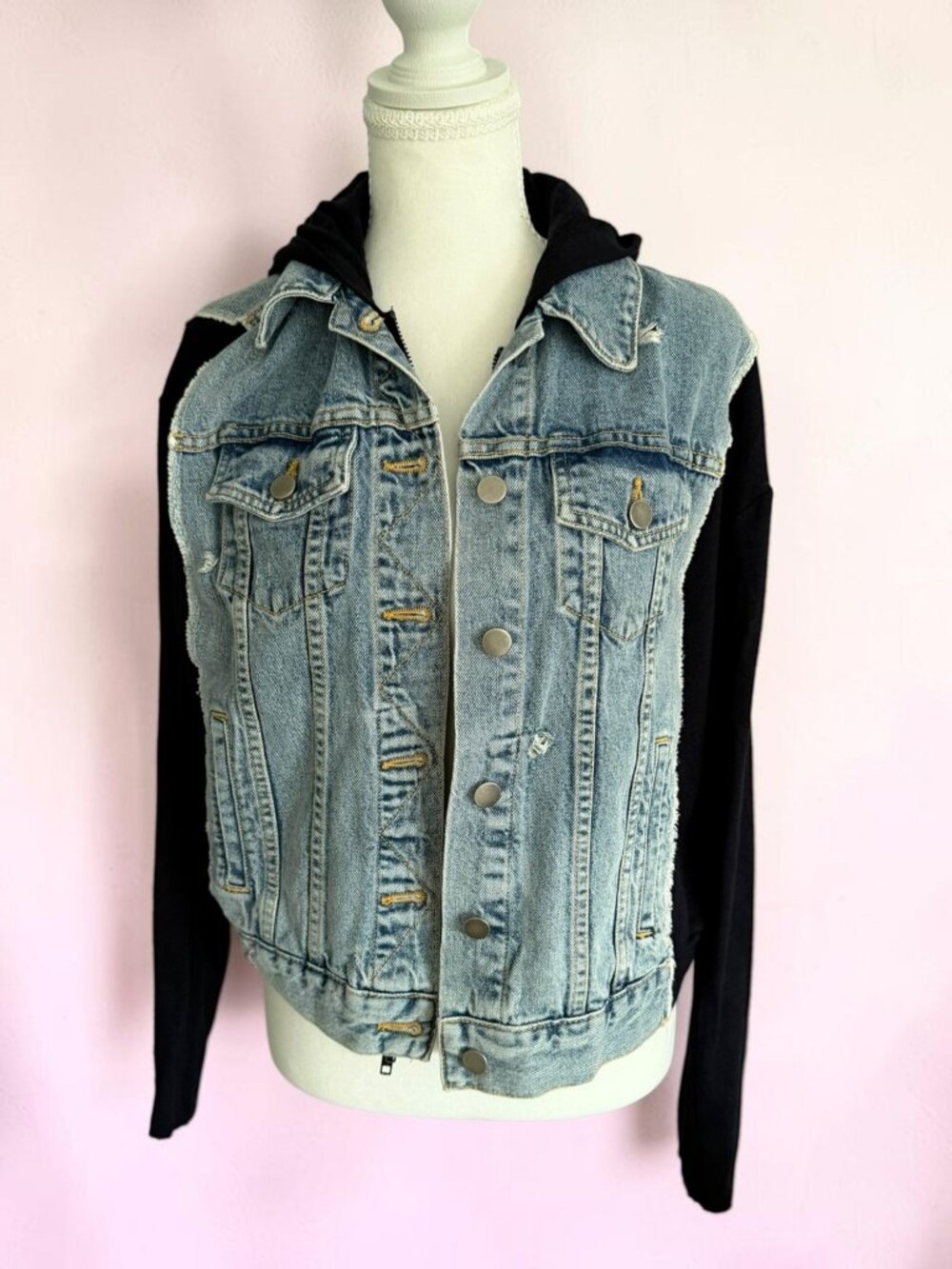 BAILEY 44 Denim Cotton Blend Jacket Size Small